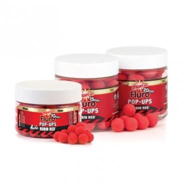 Dynamite Baits Fluro 15mm Pop-Ups + Dumbells Robin Red